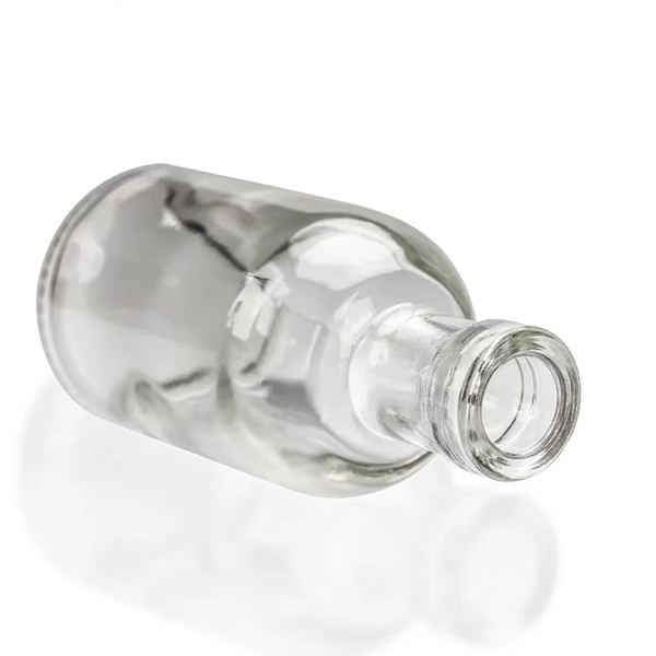 100ml Mini Liquor Bottles Reusable Glass Flask Bottles Clear Empty